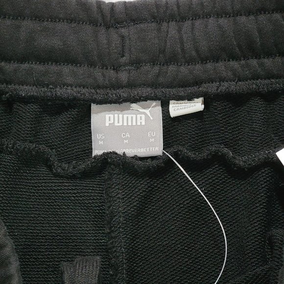 Puma Mens Black Essentials Logo Sweatpants Sz M - Picture 3 of 8